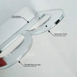 KARTOKNER Lettres Miroir Adhésif - Lettre O & - Hauteur 15 Cm - Initiale Autocollante - Alphabet Miroir - Décoration Plexi Miroir - Alphabet 26 Lettres 10 KARTOKNER Lettres Miroir Adhésif - Lettre O & - Hauteur 15 Cm - Initiale Autocollante - Alphabet Miroir - Décoration Plexi Miroir - Alphabet 26 Lettres -Miroir Soldes Boutique 55899560 4