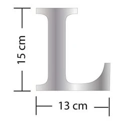 KARTOKNER Lettres Miroir Adhésif - Lettre L & - Hauteur 15 Cm - Initiale Autocollante - Alphabet Miroir - Décoration Plexi Miroir - Alphabet 26 Lettres -Miroir Soldes Boutique 55899562 3