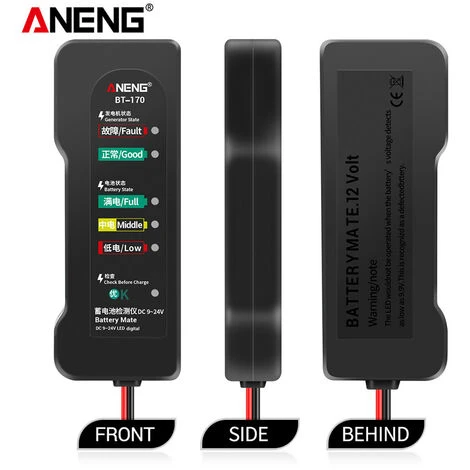 TANCYCO BT170 Testeur De Batterie De Voiture Portable 12 V DC 9-24 V Outil De Test De Batterie Avec Indicateur LED Analyseur De Défaut Test De Surcharge Pour Moto Automobile 7 TANCYCO BT170 Testeur De Batterie De Voiture Portable 12 V DC 9-24 V Outil De Test De Batterie Avec Indicateur LED Analyseur De Défaut Test De Surcharge Pour Moto Automobile – Image 5