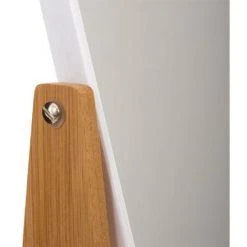 Miroir à Poser En Bambou Rectangulaire 22x16cm - Blanc - Blanc - SILUMEN -Miroir Soldes Boutique 56327567 4