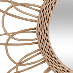 FALSE Miroir Rond Fleur En Rotin Naturel Et Verre 55cm - Beige - SILUMEN 9 FALSE Miroir Rond Fleur En Rotin Naturel Et Verre 55cm - Beige - SILUMEN -Miroir Soldes Boutique 56328128 3