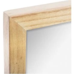 FALSE Miroir Mural En Bois Rectangle 3 Colonnes H116 Cm - Bois - SILUMEN -Miroir Soldes Boutique 56328234 3