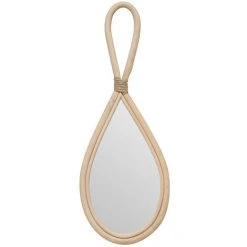 Atmosphera - Lot De 2 Miroirs Muraux Forme Goutte En Rotin - Beige 7 Atmosphera - Lot De 2 Miroirs Muraux Forme Goutte En Rotin - Beige -Miroir Soldes Boutique 56548825 3