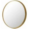 Paris Prix - Miroir Mural Rond Design "bord Métal" 60cm Or -Miroir Soldes Boutique 57062109 1