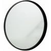 Paris Prix - Miroir Mural Rond Design "bord Métal" 60cm Noir -Miroir Soldes Boutique 57062114 1