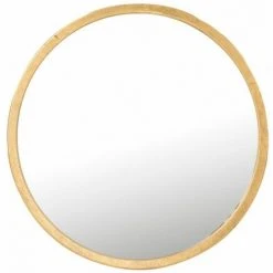 Paris Prix - Miroir Mural En Métal Design "mona" 30cm Or