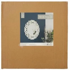 Paris Prix - Miroir Mural En Bois Sculpté "charme" 60cm Blanc 9 Paris Prix - Miroir Mural En Bois Sculpté "charme" 60cm Blanc -Miroir Soldes Boutique 57074813 4