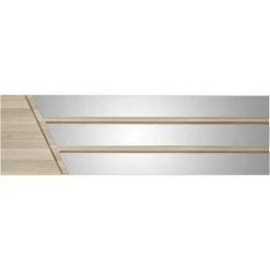 Paris Prix - Miroir Mural Design "lineth" 170cm Chêne