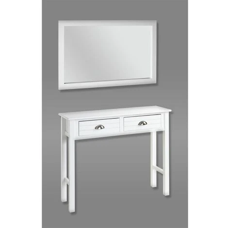 Paris Prix - Miroir Mural Design "lavido" 100cm Blanc Laqué 7 Paris Prix - Miroir Mural Design "lavido" 100cm Blanc Laqué – Image 5