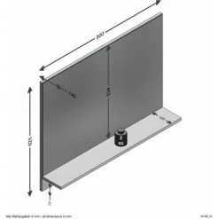 Paris Prix - Miroir Mural Design "malea" 80cm Chêne -Miroir Soldes Boutique 57080417 3