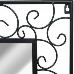 NOVA Miroir Mural Jardin Rectangulaire Style Antique Noir Dimensions Miroir Mural De Jardin Rectangulaire 50 X 80 Cm Noir Taille : 50x80 Cm -Miroir Soldes Boutique 57092876 5