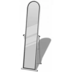 NOVA Miroir Auto-supportant Avec Une Figure Rectangulaire Complète 38x43x152 Cm Diverses Couleurs Miroir Autoportant Rectangulaire Pleine Longueur Gris Couleur : GRIS