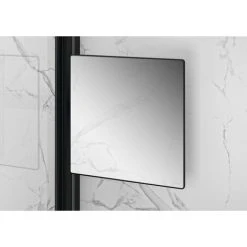 HÜPPE Select+ Miroir Cosmétique Carré 21,3 X 21,3 Cm, Noir (SL2301123)