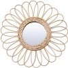 MACARON Miroir Round Mural Décoratif, Rotin, Rotin Naturel, Style Ethnique, Nordique, Pour Salle De Bain Ou Hall D'entrée, Coleur Naturel 40*40cm LO-Ron 2 MACARON Miroir Round Mural Décoratif, Rotin, Rotin Naturel, Style Ethnique, Nordique, Pour Salle De Bain Ou Hall D'entrée, Coleur Naturel 40*40cm LO-Ron -Miroir Soldes Boutique 57139705 1