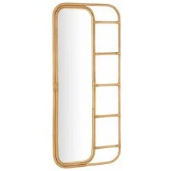 Paris Prix - Miroir échelle Déco En Rotin "ellen" 180cm Naturel