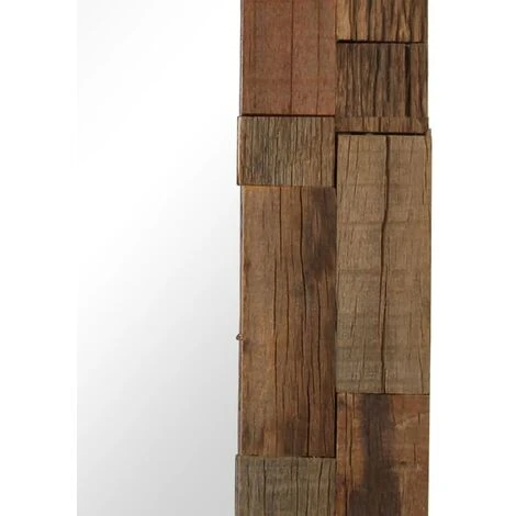 NOVA Miroir élégant Du Salon Salle Entrée Étude De Différentes Tailles En Bois Massif Miroir Bois De Récupération Massif 50 X 50 Cm 6 NOVA Miroir élégant Du Salon Salle Entrée Étude De Différentes Tailles En Bois Massif Miroir Bois De Récupération Massif 50 X 50 Cm – Image 4