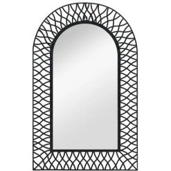 NOVA Miroir Mural Pour Jardin Dans Arco Black Antique Style Dimensions Miroir Mural De Jardin Voûtée 50 X 80 Cm Noir Taille : 50 X 80 Cm -Miroir Soldes Boutique 57223147 3
