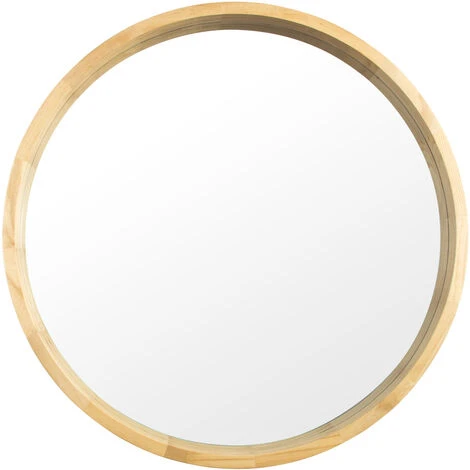 AZKOEESY Miroir Rond Avec Cadre En Bois, Grand Miroir Mural Vitré En Chêne 76,5cm Miroir De Maquillage Pour Salle De Bain, Chambre, Dressing Ou Salon 3 AZKOEESY Miroir Rond Avec Cadre En Bois, Grand Miroir Mural Vitré En Chêne 76,5cm Miroir De Maquillage Pour Salle De Bain, Chambre, Dressing Ou Salon
