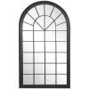 BELIANI Miroir En Métal Noir 130x77 - Noir -Miroir Soldes Boutique 57586291 1