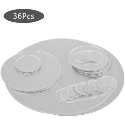 DECKON 36Pcs Stickers Miroir En Acrylique Autocollants Muraux Décoratifs Stickers Muraux Ronds Au Design Moderne Miroir Mural Pour Salon Et Chambre Decoration , 6 Tailles 9 DECKON 36Pcs Stickers Miroir En Acrylique Autocollants Muraux Décoratifs Stickers Muraux Ronds Au Design Moderne Miroir Mural Pour Salon Et Chambre Decoration , 6 Tailles -Miroir Soldes Boutique 57597794 3