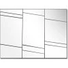 AUTRE Grand Miroir Mural Décoratif Rectangulaire Design 96 X 72 Cm -Miroir Soldes Boutique 57763131 1