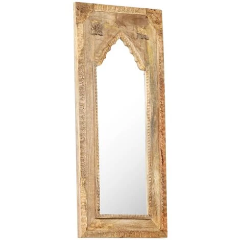 TRUE DEAL Miroir 50x3x110 Cm Bois De Manguier Massif 4 TRUE DEAL Miroir 50x3x110 Cm Bois De Manguier Massif – Image 2