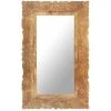 TRUE DEAL Miroir 80x50 Cm Bois De Manguier Massif -Miroir Soldes Boutique 57832379 1