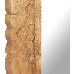 TRUE DEAL Miroir 80x50 Cm Bois De Manguier Massif -Miroir Soldes Boutique 57832379 5