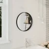 TRUE DEAL Miroir Mural Noir 40 Cm -Miroir Soldes Boutique 57833068 1