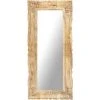 TRUE DEAL Miroir 110x50 Cm Bois De Manguier Massif -Miroir Soldes Boutique 57833225 1
