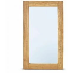 ZAGO Miroir 120cm Bois D'orme Naturel Brum - Naturel -Miroir Soldes Boutique 57905794 5