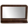ZAGO Miroir Plaqué Noyer 72 X 45 Cm Avec Tablette Chill - Naturel Foncé -Miroir Soldes Boutique 57905802 1