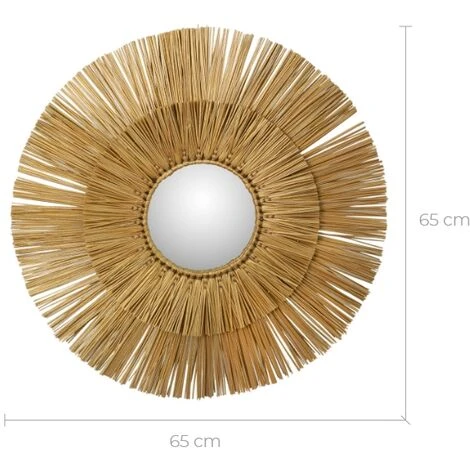 RENDEZ VOUS DéCO Miroir Safar ∅ 65 Cm - Or 4 RENDEZ VOUS DéCO Miroir Safar ∅ 65 Cm - Or – Image 2