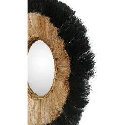 RENDEZ VOUS DéCO Miroir Vahé En Matière Naturelle ∅ 70 Cm - Noir -Miroir Soldes Boutique 57917351 3