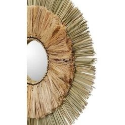 RENDEZ VOUS DéCO Miroir Azad En Matière Naturelle ∅ 65 Cm - Beige -Miroir Soldes Boutique 57919623 3