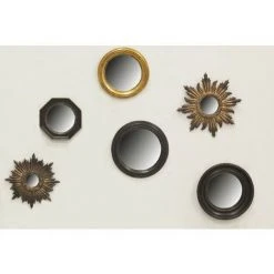 BAROQUE Miroir De Sorcière En Polyrésine Soleil 31 Cm Marron - Marron -Miroir Soldes Boutique 58046500 2