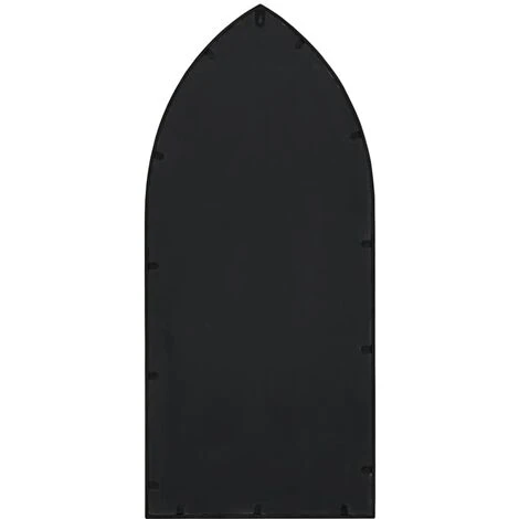 VidaXL Miroir De Jardin Noir 100x45 Cm Fer Pour Utilisation Extérieure - Noir 6 VidaXL Miroir De Jardin Noir 100x45 Cm Fer Pour Utilisation Extérieure - Noir – Image 4