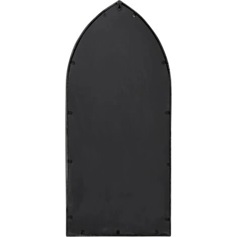 VidaXL Miroir De Jardin Noir 100x45 Cm Fer Pour Utilisation Extérieure - Noir 6 VidaXL Miroir De Jardin Noir 100x45 Cm Fer Pour Utilisation Extérieure - Noir – Image 4