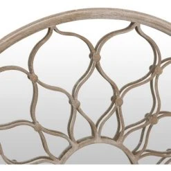 VidaXL Miroir De Jardin Sable 60x3 Cm Fer Rond Utilisation Extérieure - Crème -Miroir Soldes Boutique 58050886 5