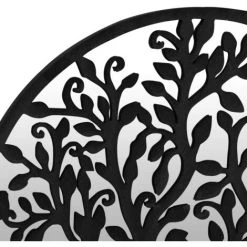 VidaXL Miroir De Jardin Noir 60x2,5 Cm Fer Rond Utilisation Extérieure - Noir 11 VidaXL Miroir De Jardin Noir 60x2,5 Cm Fer Rond Utilisation Extérieure - Noir -Miroir Soldes Boutique 58050896 5