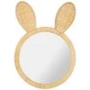 OSTARIA Miroir Rotin Lapin - Beige -Miroir Soldes Boutique 58238191 1