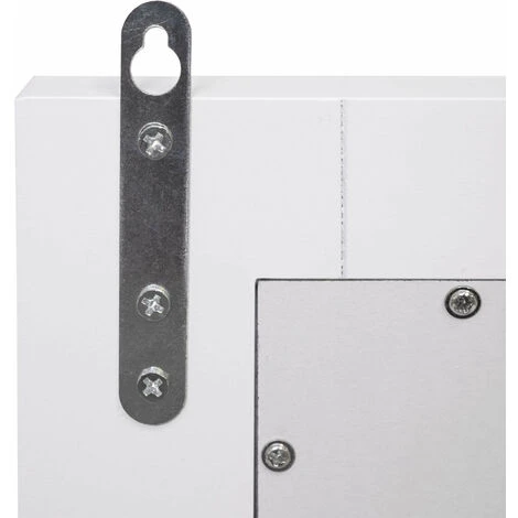 DéCOSHOP26 Miroir Mural Avec Petite étagère Salle De Bain 58x59x12cm Blanc - Blante 4 DéCOSHOP26 Miroir Mural Avec Petite étagère Salle De Bain 58x59x12cm Blanc - Blante – Image 2