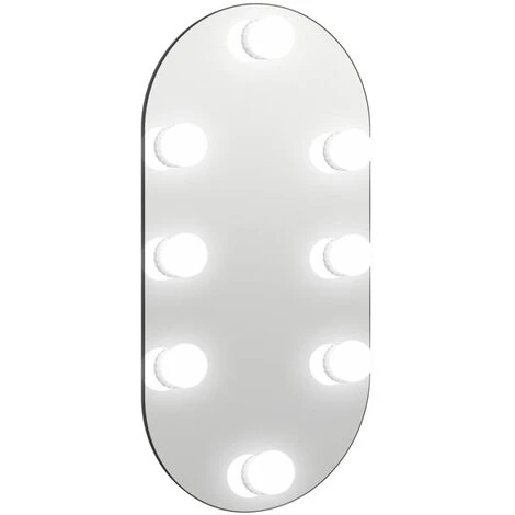 VidaXL Miroir Avec éclairage LED 40x20 Cm Verre Ovale - Argent 4 VidaXL Miroir Avec éclairage LED 40x20 Cm Verre Ovale - Argent – Image 2