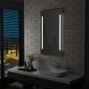 INLIFE Miroir Mural à LED Pour Salle De Bains 60 X 100 Cm -Miroir Soldes Boutique 58274511 1