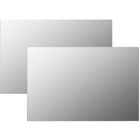 INLIFE Miroirs Muraux 2 Pcs 60x40 Cm Rectangulaire Verre 3 INLIFE Miroirs Muraux 2 Pcs 60x40 Cm Rectangulaire Verre