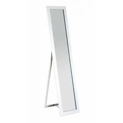 Miroir Psyché Cadre En MDF Laqué Blanc Brillant - Longueur 34 X Hauteur 156 X Profondeur 47 Cm -PEGANE-