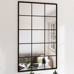 Miroir Mural Noir 100x60 Cm Métal VidaXL - Noir 8 Miroir Mural Noir 100x60 Cm Métal VidaXL - Noir -Miroir Soldes Boutique 58477705 2