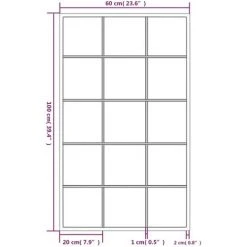 Miroir Mural Noir 100x60 Cm Métal VidaXL - Noir 9 Miroir Mural Noir 100x60 Cm Métal VidaXL - Noir -Miroir Soldes Boutique 58477705 3