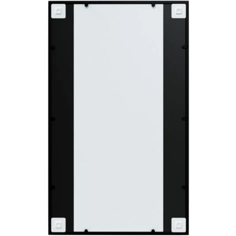 Miroir Mural Noir 100x60 Cm Métal VidaXL - Noir 6 Miroir Mural Noir 100x60 Cm Métal VidaXL - Noir – Image 4