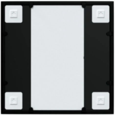 VidaXL Miroir Mural Noir 40x40 Cm Métal - Noir 6 VidaXL Miroir Mural Noir 40x40 Cm Métal - Noir – Image 4